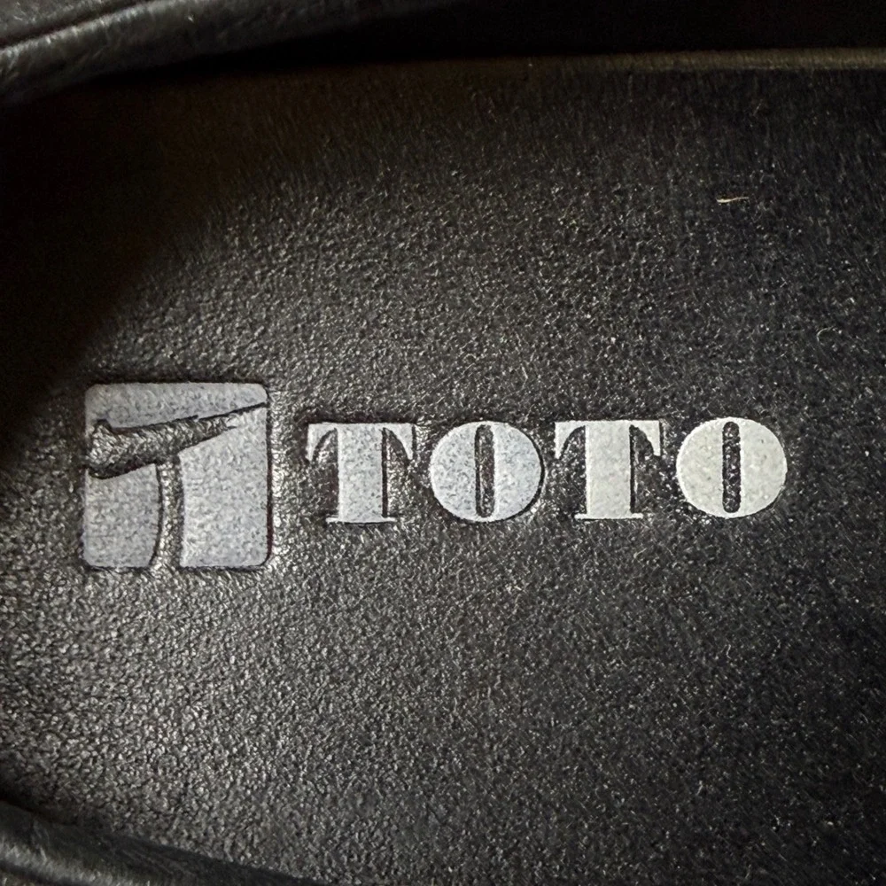 TOTO Mens‎ Black Pebbled Leather Elevator Shoes Derby Lace Up H335081 Size 8